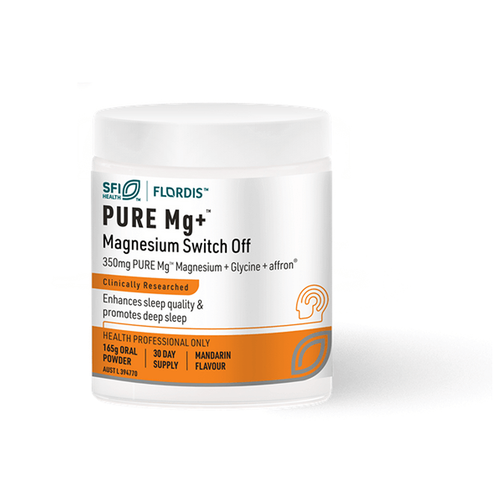 Flordis Pure Mg+ Magnesium Switch Off Powder 165g