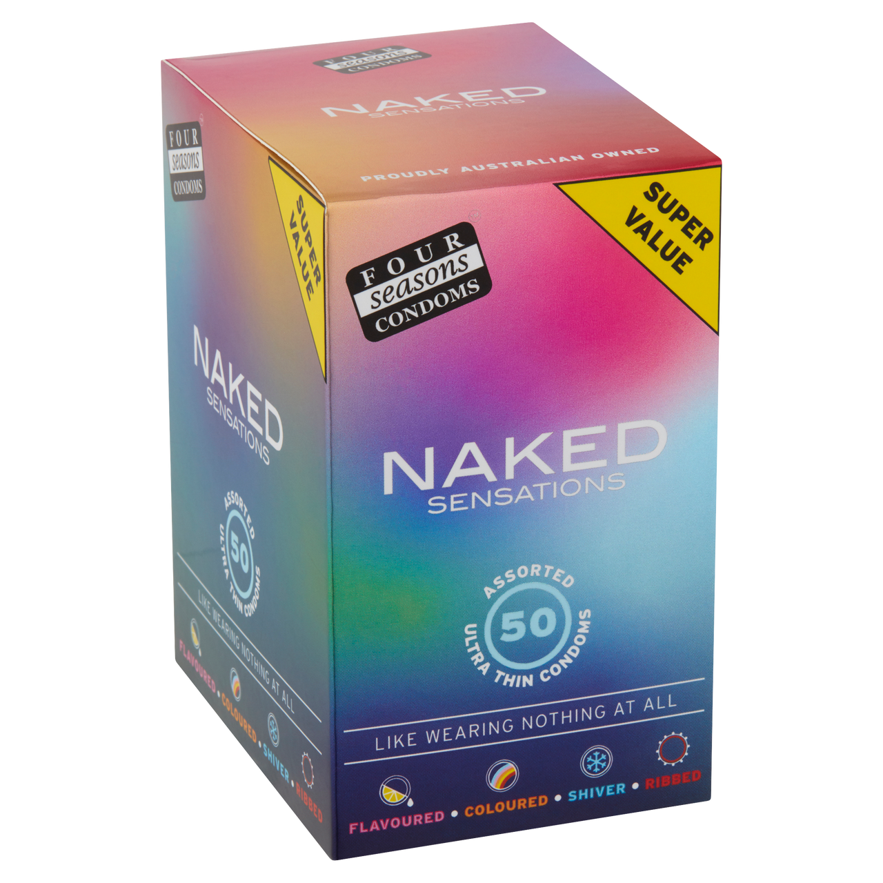 Four Seasons Naked Sensations Ultra Thin Condoms - 50 pack