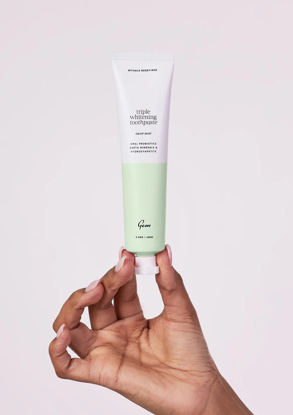 Gem Triple Whitening Toothpaste - Crisp Mint Flavour, 100g