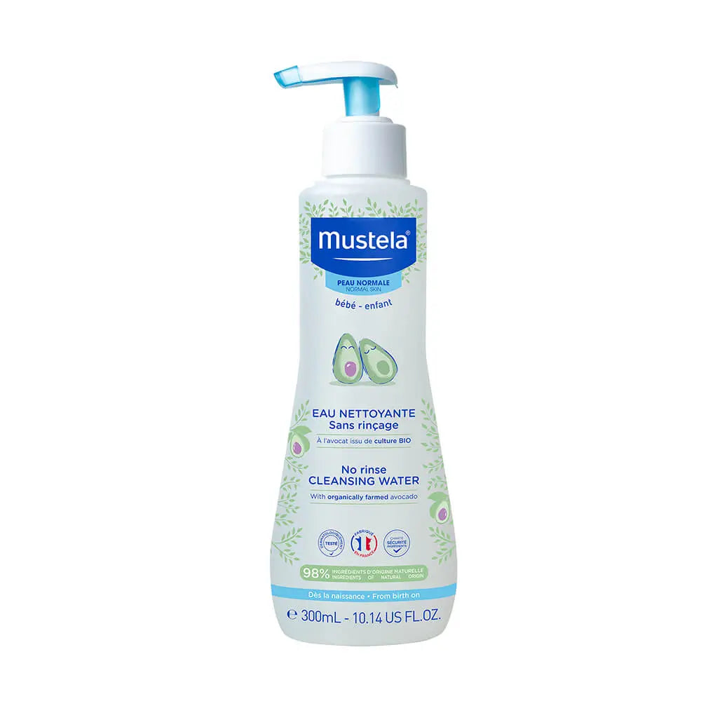 Mustela No-rinse baby cleansing water with avocado 300mL