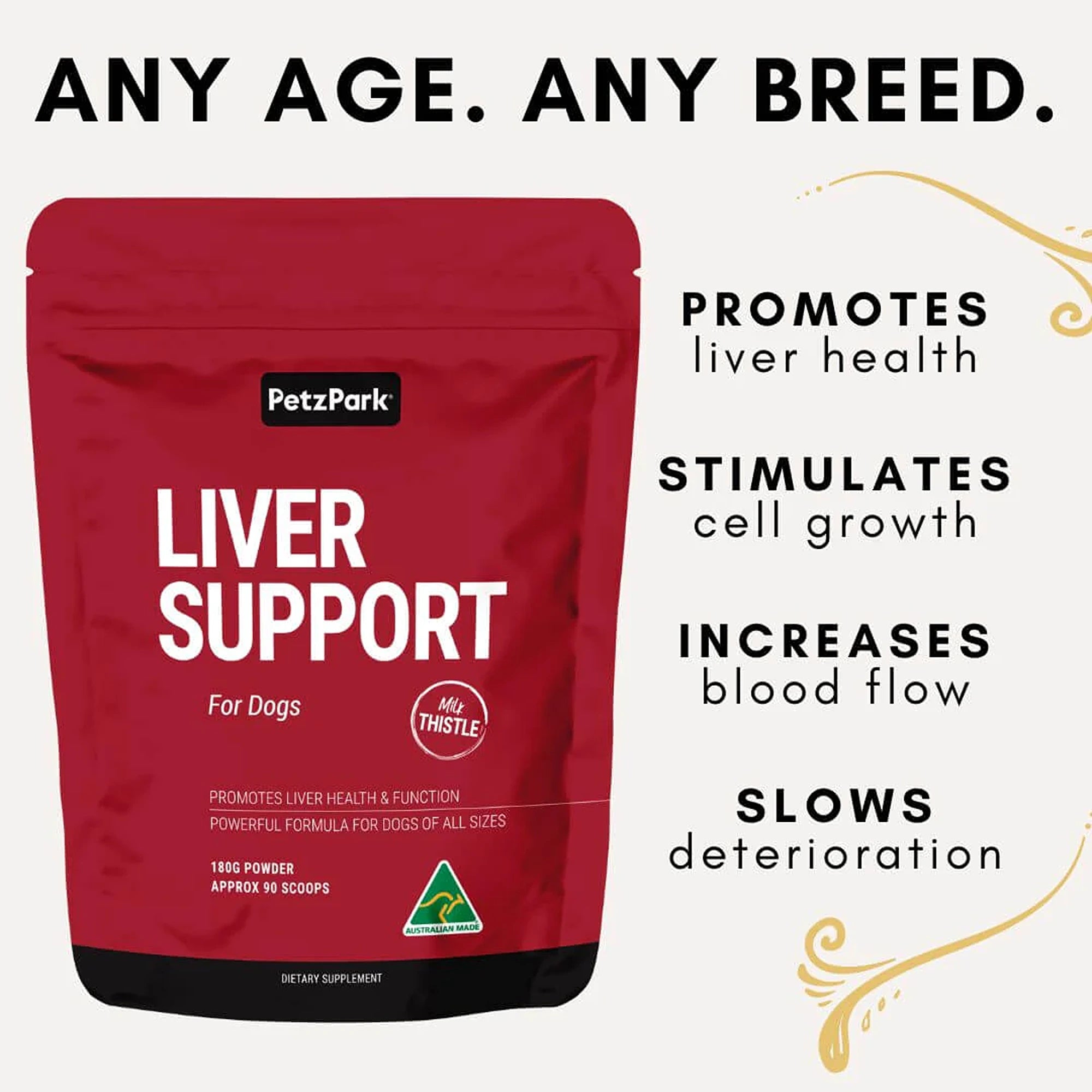 Petz Park Liver Support for Dogs 90 Scoops