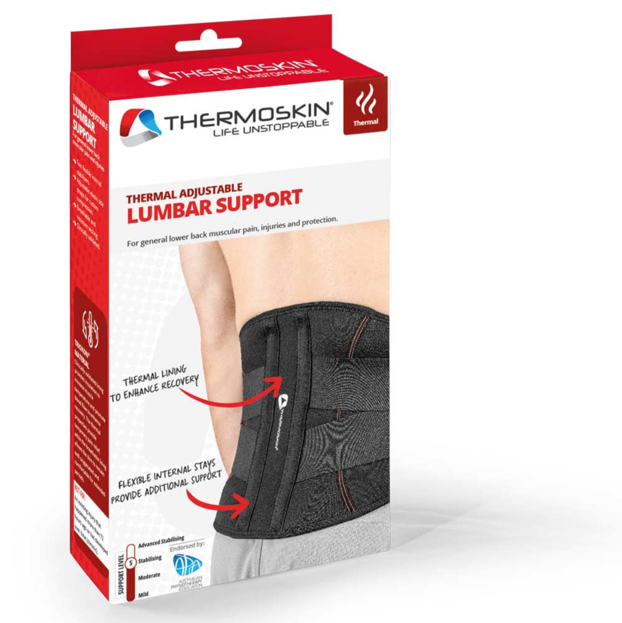 Thermoskin Thermal Adjustable Lumbar Support - XXL