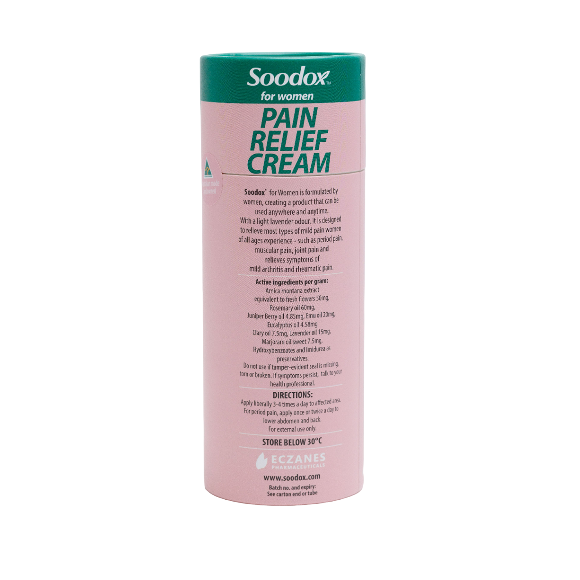 Soodox™ for Women Pain Relief Cream - 75g