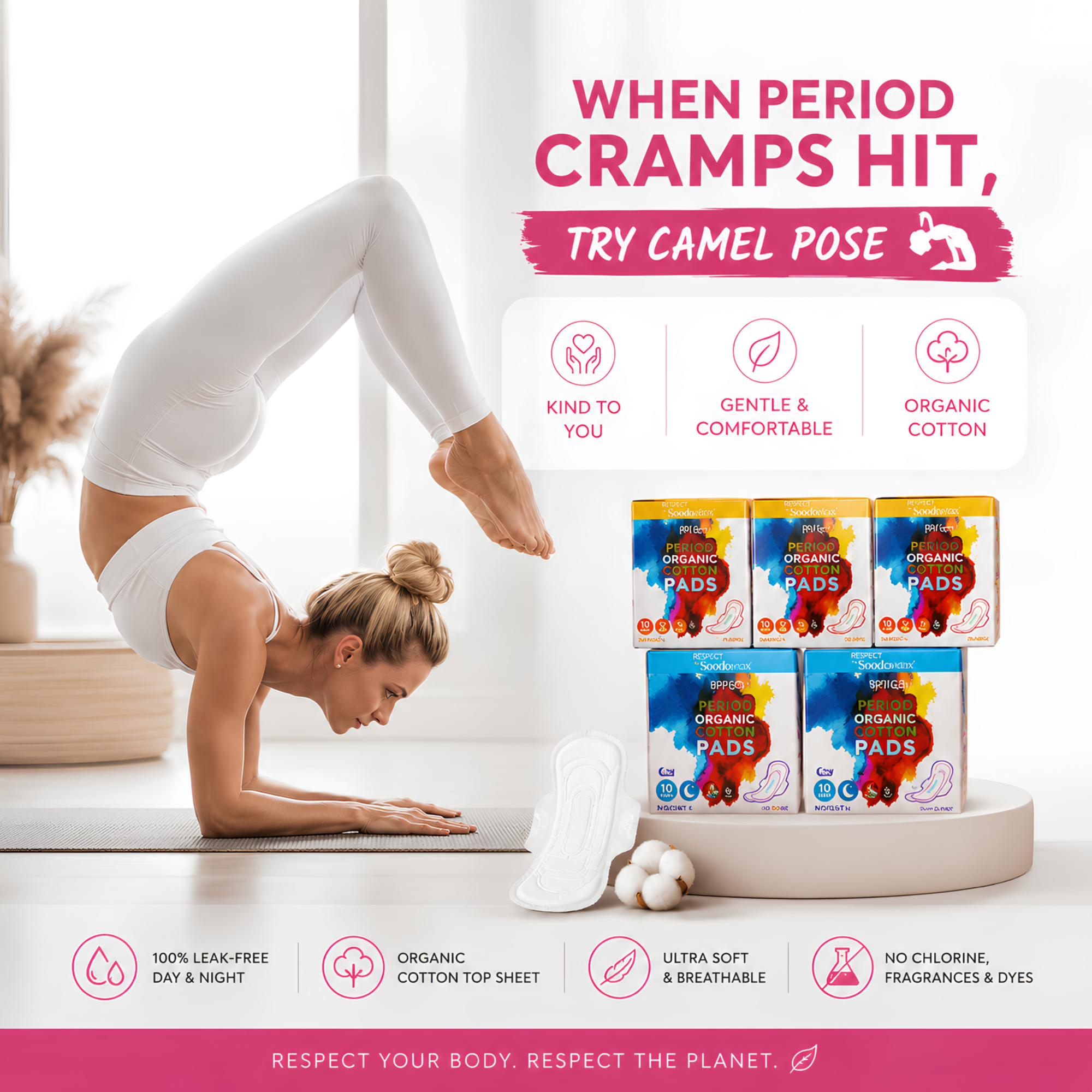 Soodox™ Organic Pads Bundle - 3 Day pads (10 Pack) + 2 Night pads(10 Pack)
