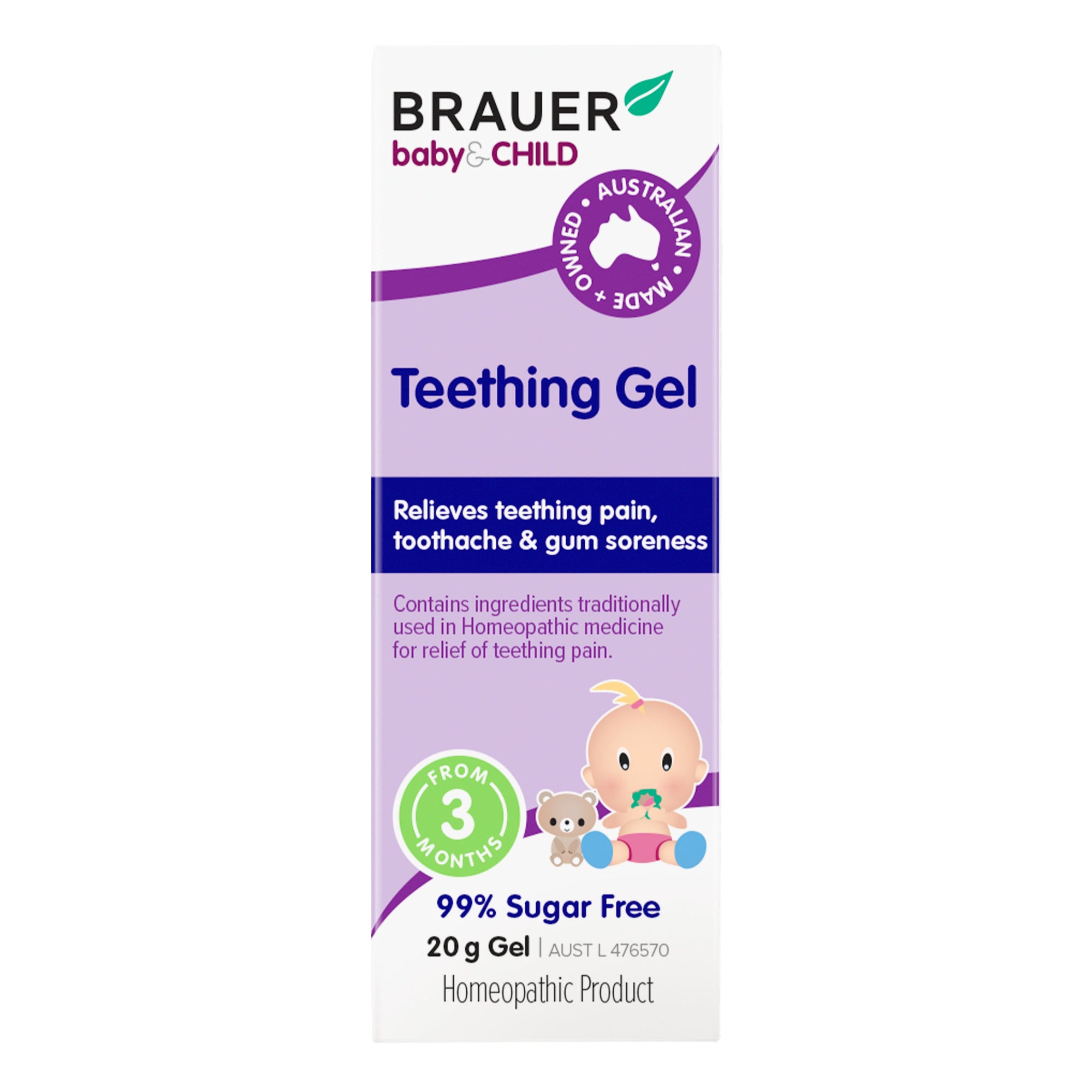 Brauer Baby & Child Teething Gel - 20g