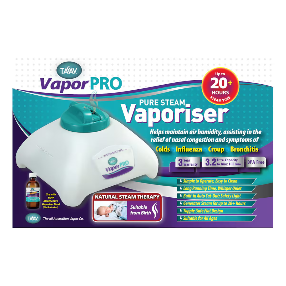 Taav VaporPro Pure Steam Vaporiser