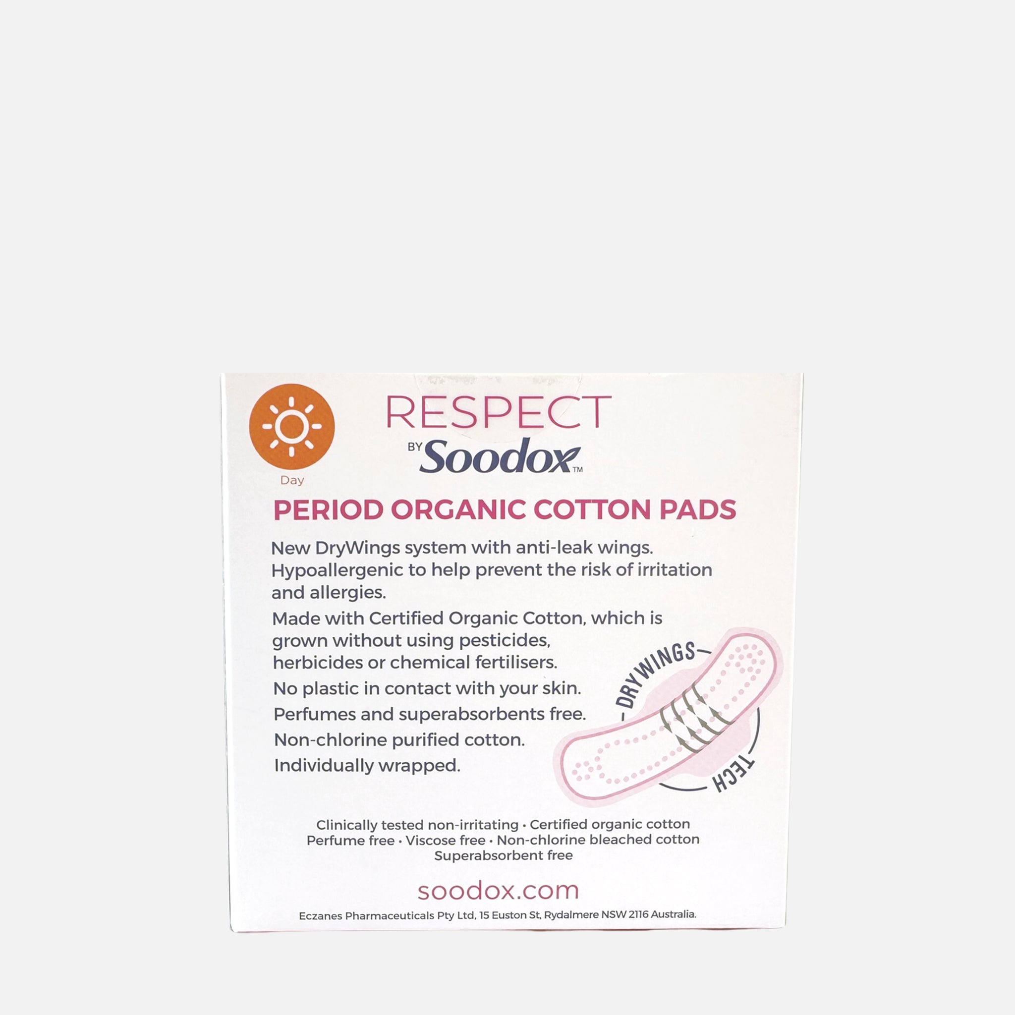 RESPECT BY Soodox™ Day Pads 10s