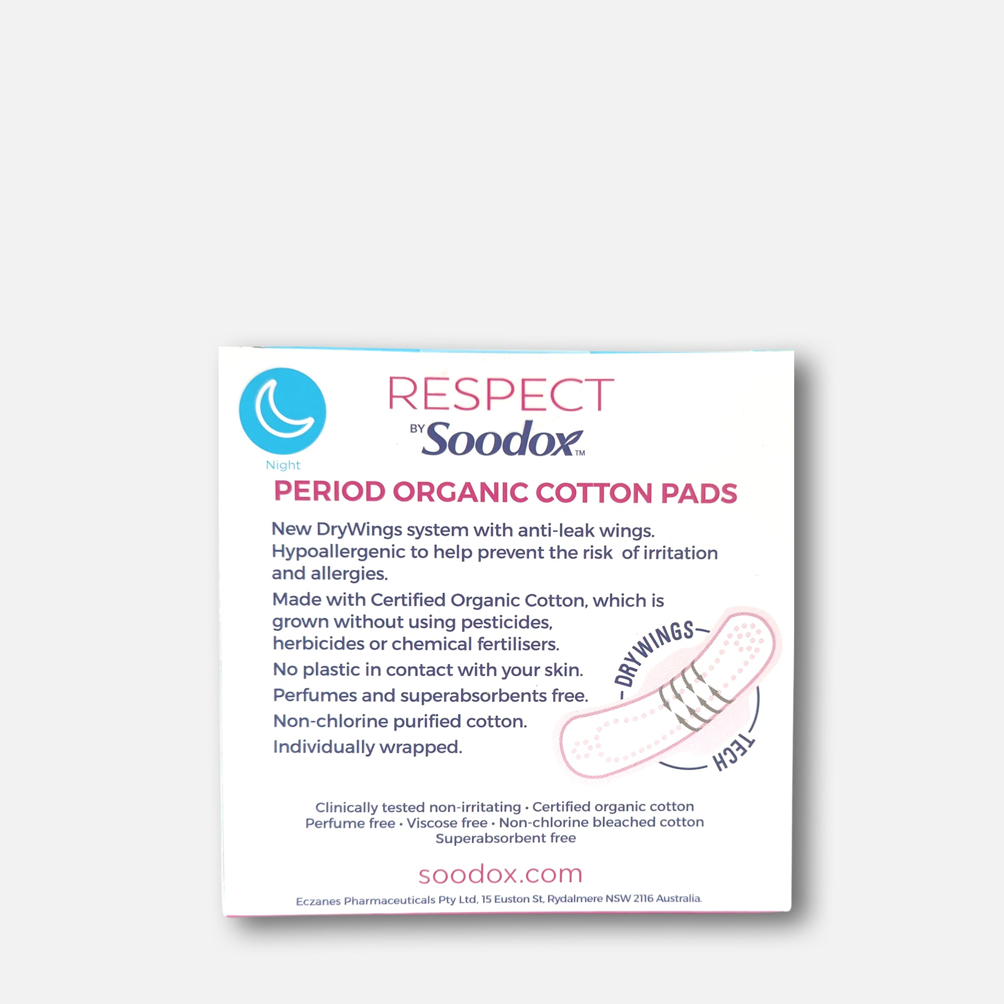 RESPECT BY Soodox™ Night Pads 10s