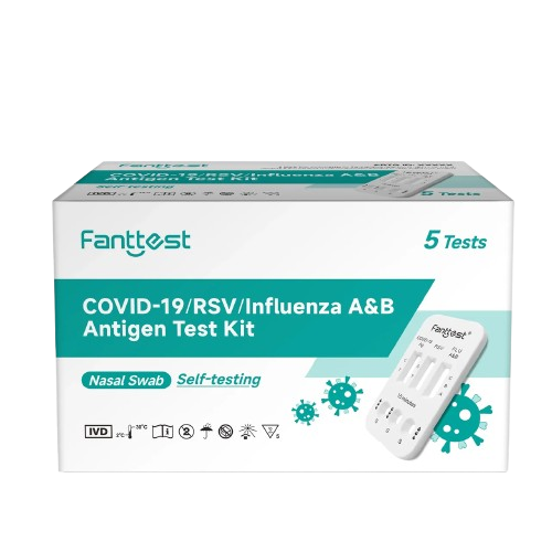 Fanttest Plus RSV / COVID-19/Influenza A&B Antigen Test Kit - 5 test