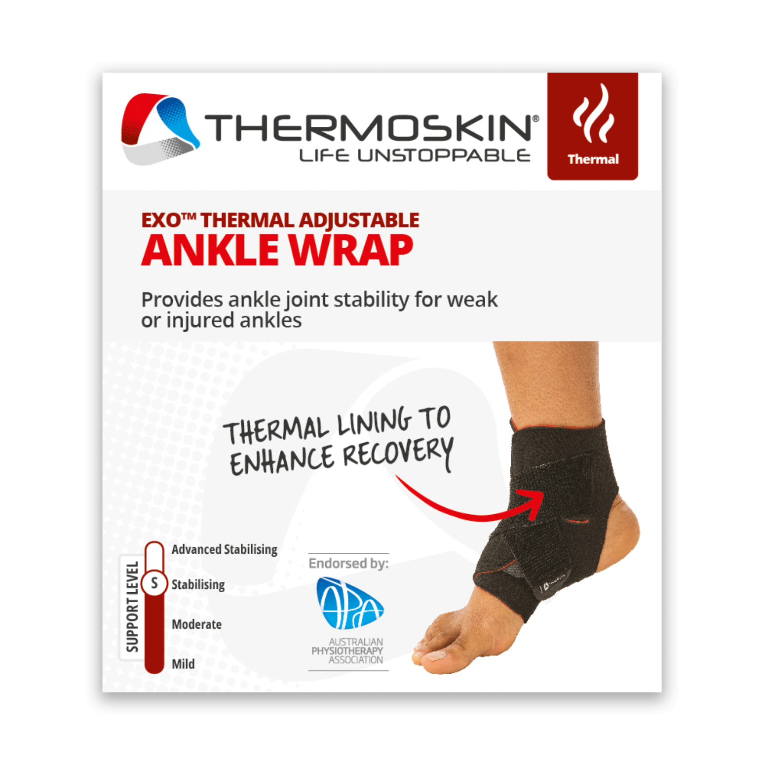 Thermoskin EXO Adjustable Ankle Wrap