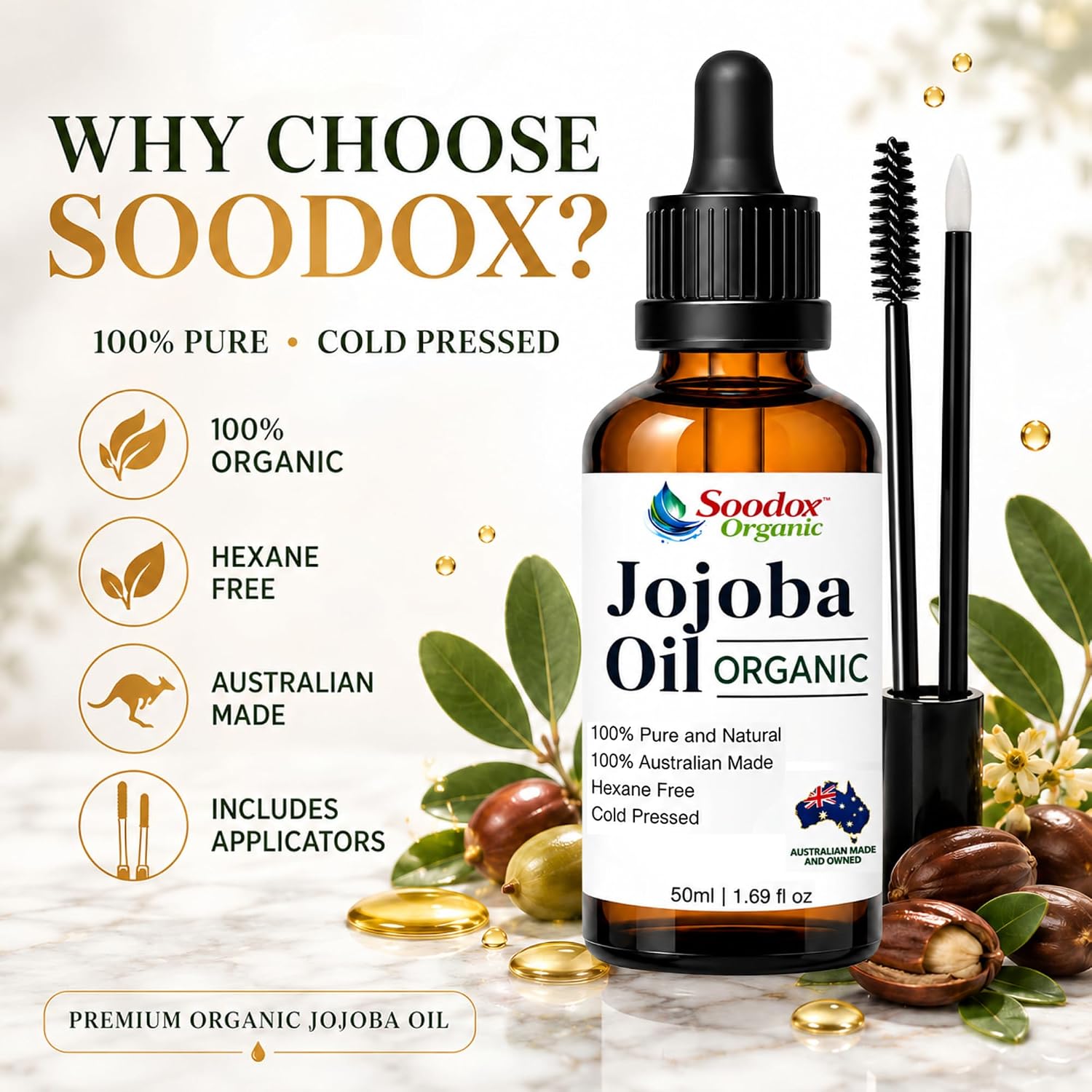 Soodox™ Organic Jojoba Oil
