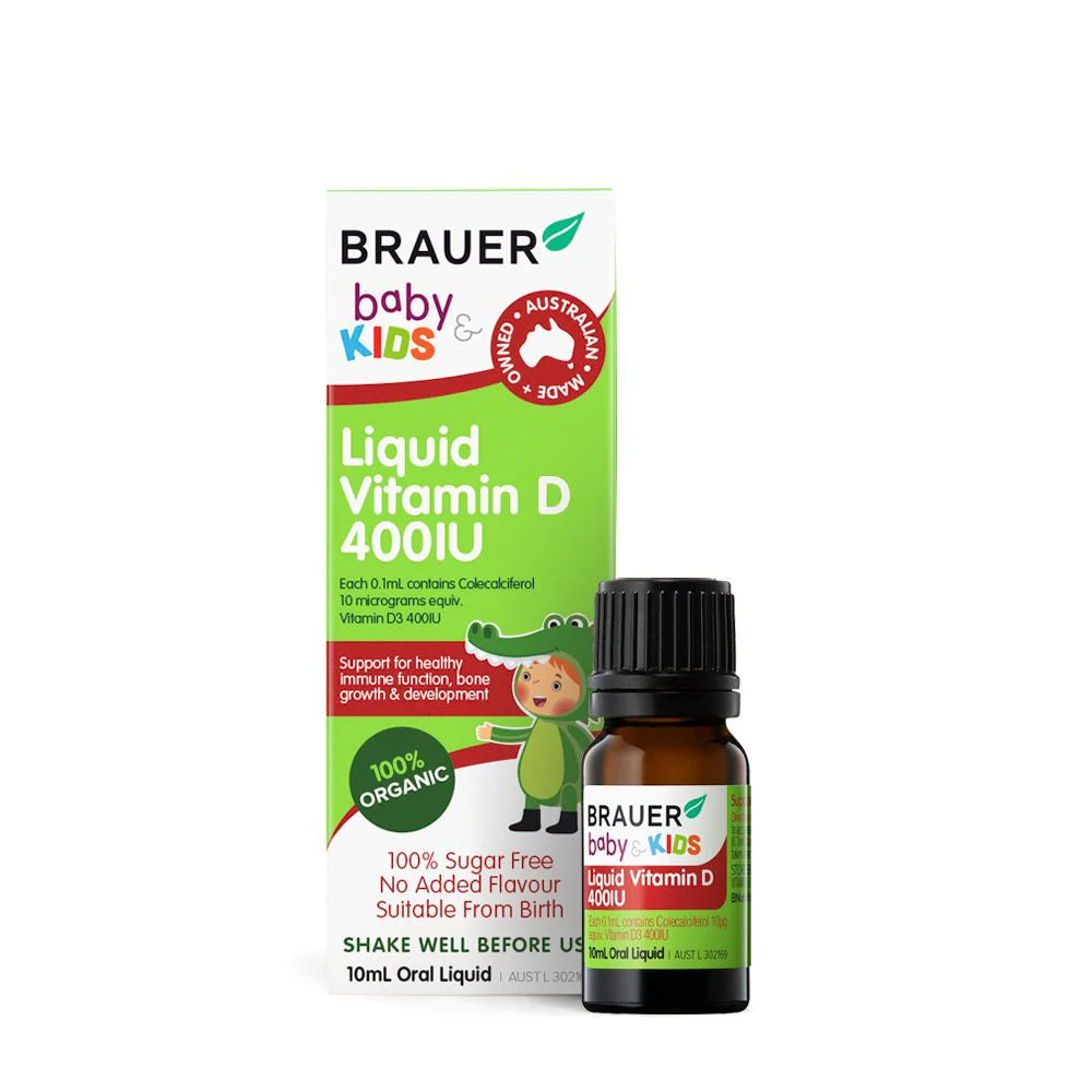 Brauer Liquid Vitamin D 400IU - 10mL