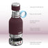 ASOBU Dog Bowl Bottle - Burgundy, 1L bottle + 360mL Bowl (Clearance Stock)