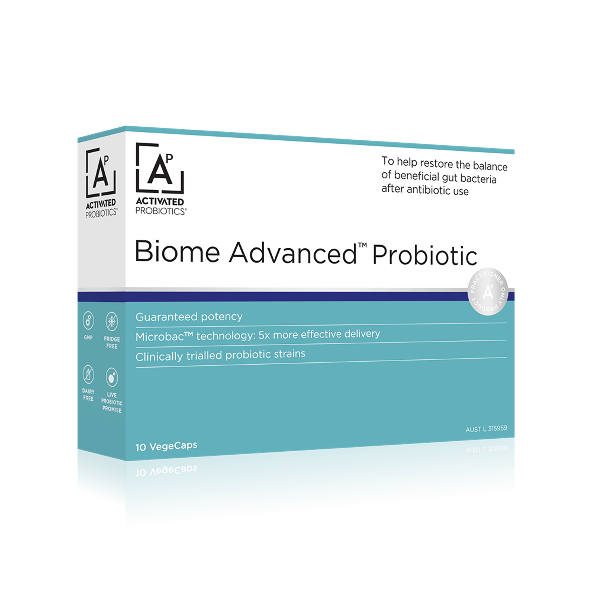 Activated Probiotics Biome Advanced Vegecaps 10s