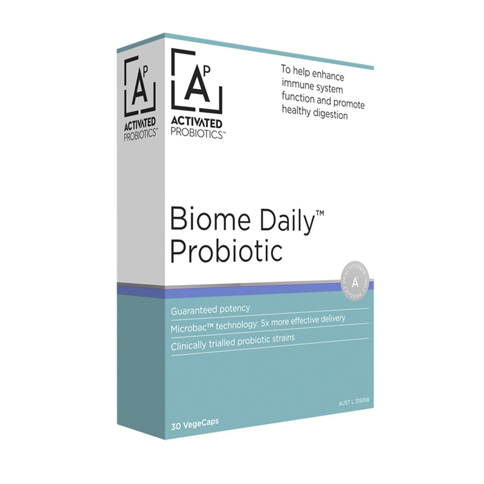 Activated Probiotics Biome Daily Probiotic Capsules 30s