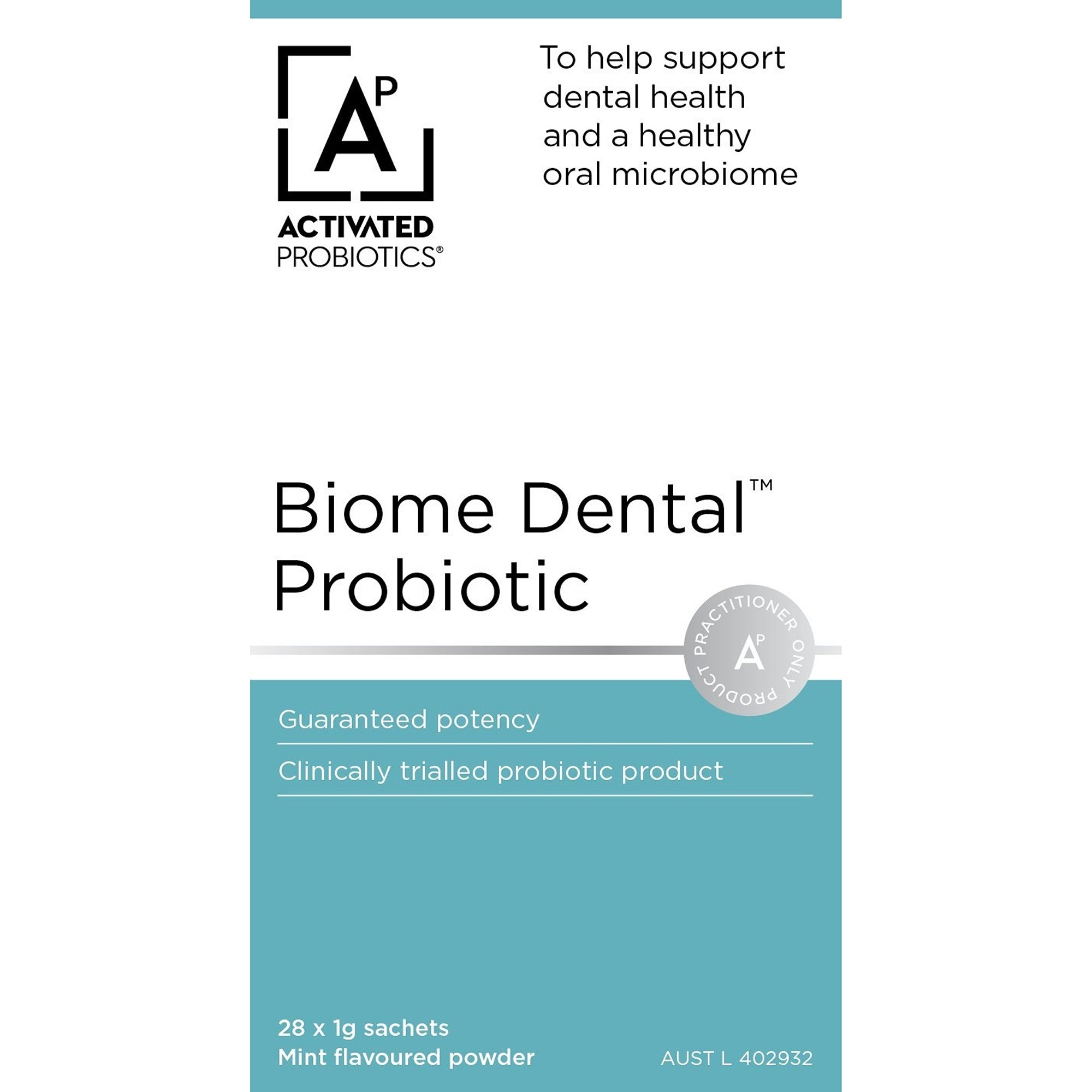 Activated Probiotics Biome Dental Sachets 28s