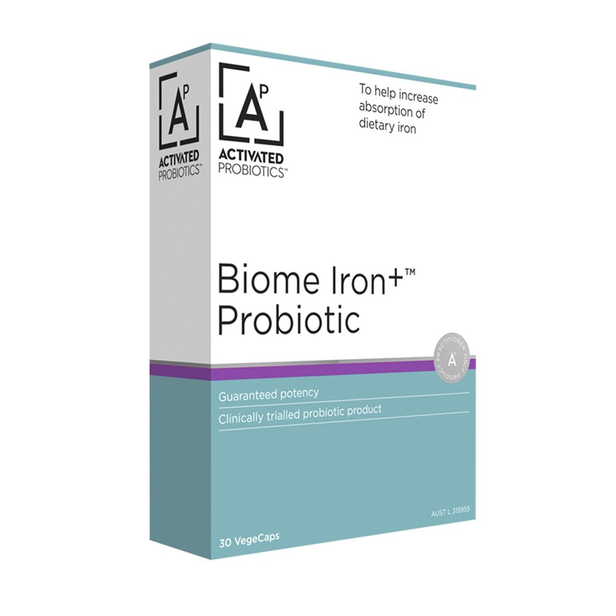 Activated Probiotics Biome Iron+ Probiotic Capsules 30s