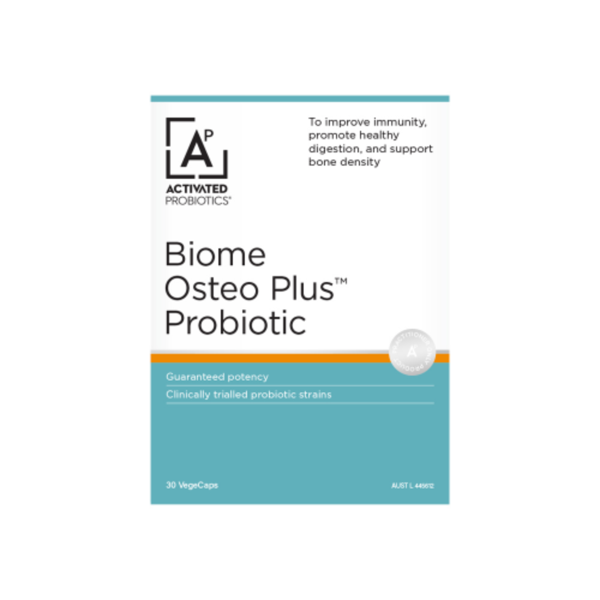 Activated Probiotics Biome Osteo Probiotic Plus - 30 Capsules