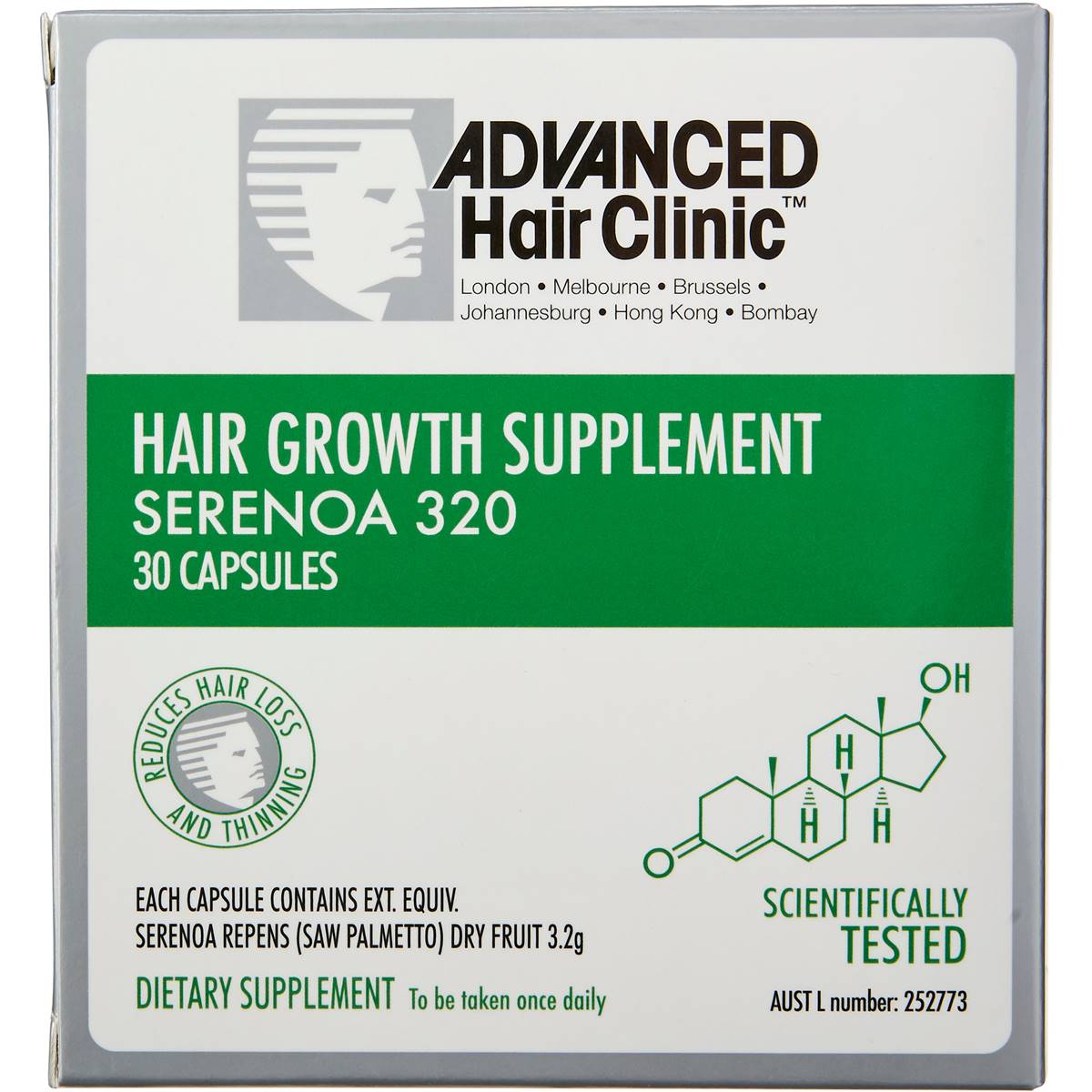 Advanced Hair Solutions Hair Thickening Serenoa 320 - 30 capsules