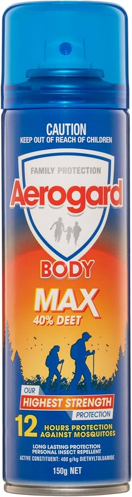 Aerogard Heavy Duty Insect Repellent Aerosol Spray with 40% Deet - 150g