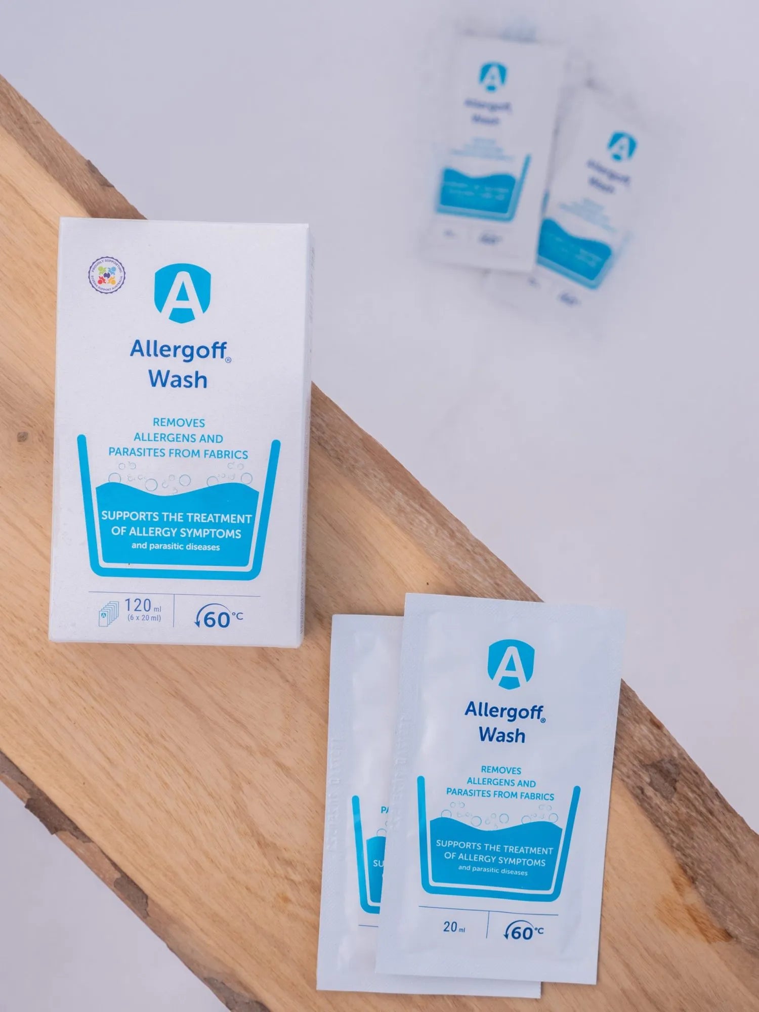 Allergoff Wash Laundry Additive - 6 x 20mL Sachets