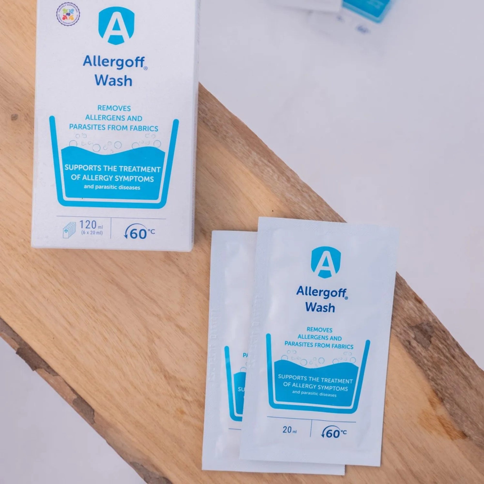 Laundry Rinse Additives Allergoff Wash Laundry Additive - 6 x 20mL Sachets – RespectHealth