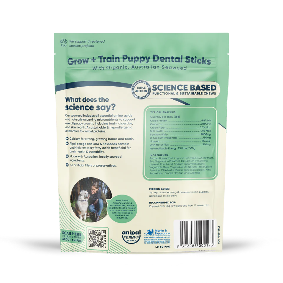 Anipal Grow + Train Dental Sticks 160g