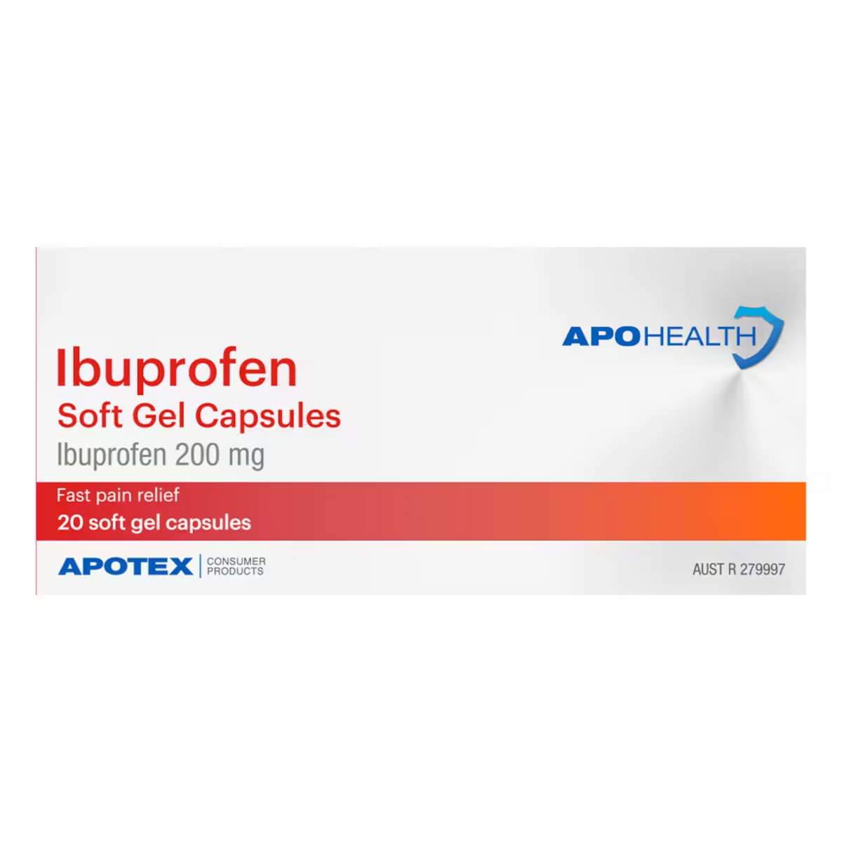 ApoHealth Ibuprofen 20 Soft Gel Capsules RespectHealth