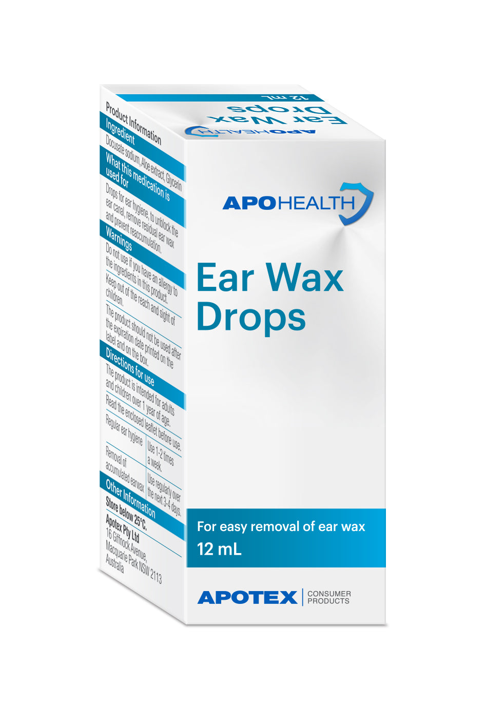 ApoHealth Ear Wax Drops 12mL