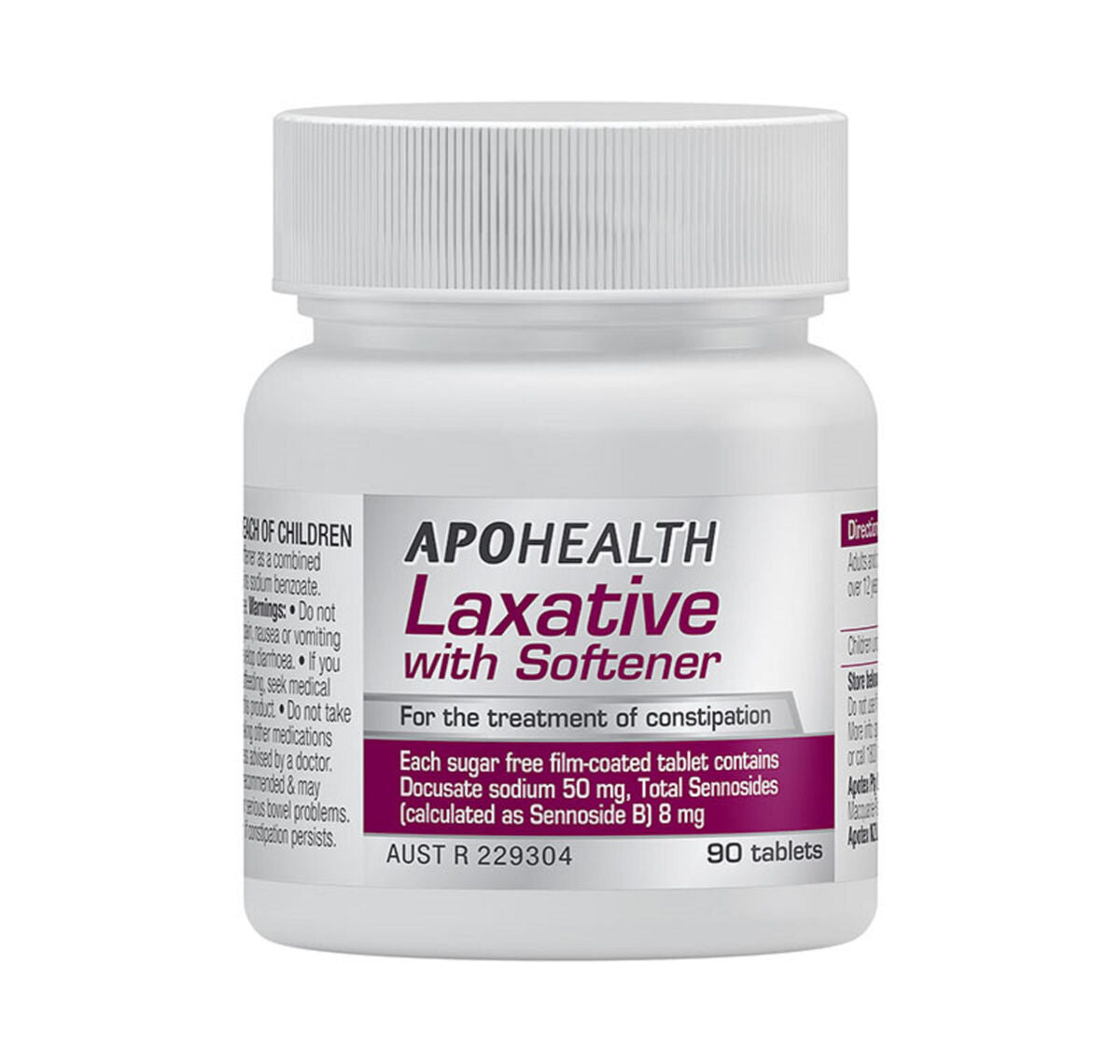 ApoHealth Laxative with Softener 200 Tablets