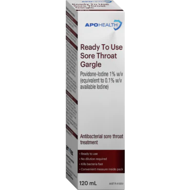 ApoHealth Ready to Use Sore Throat Gargle 120mL