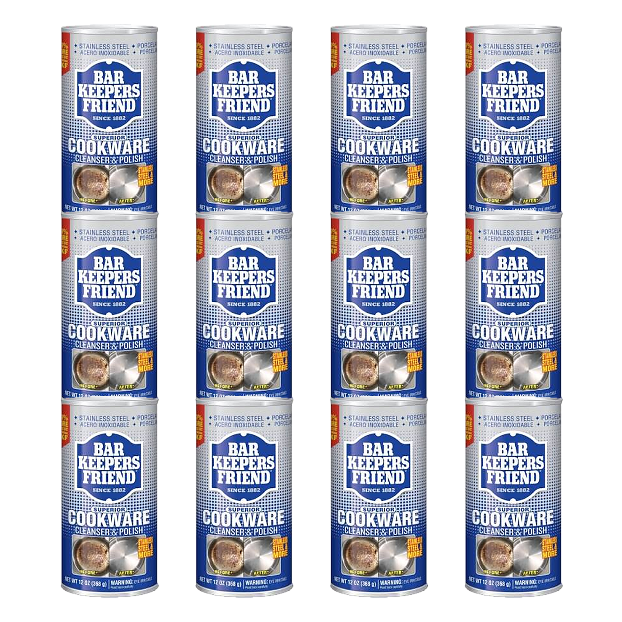 Bar Keepers Friend Superior Cookware Cleanser & Polish 340g - 12 Pack