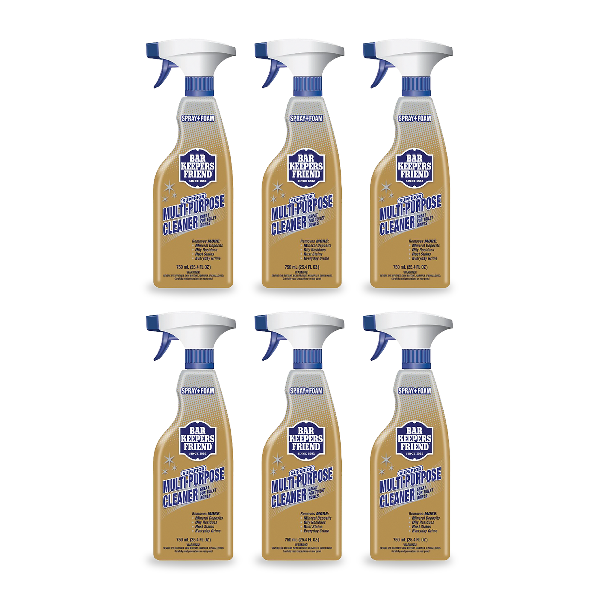Bar Keepers Friend Superior Multi-Purpose Cleaner 750mL - 6 Pack