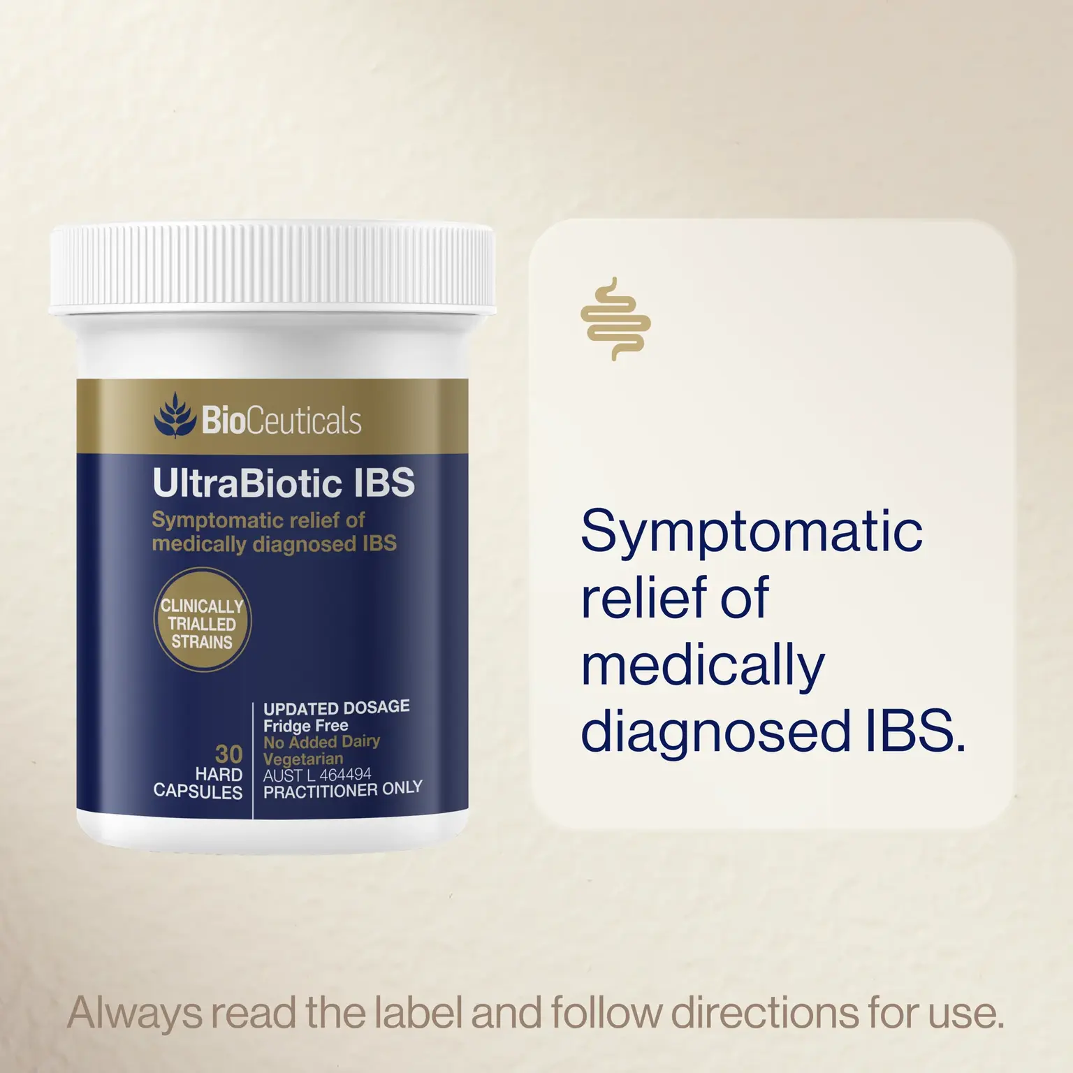 BioCeuticals UltraBiotic IBS - 30 Capsules