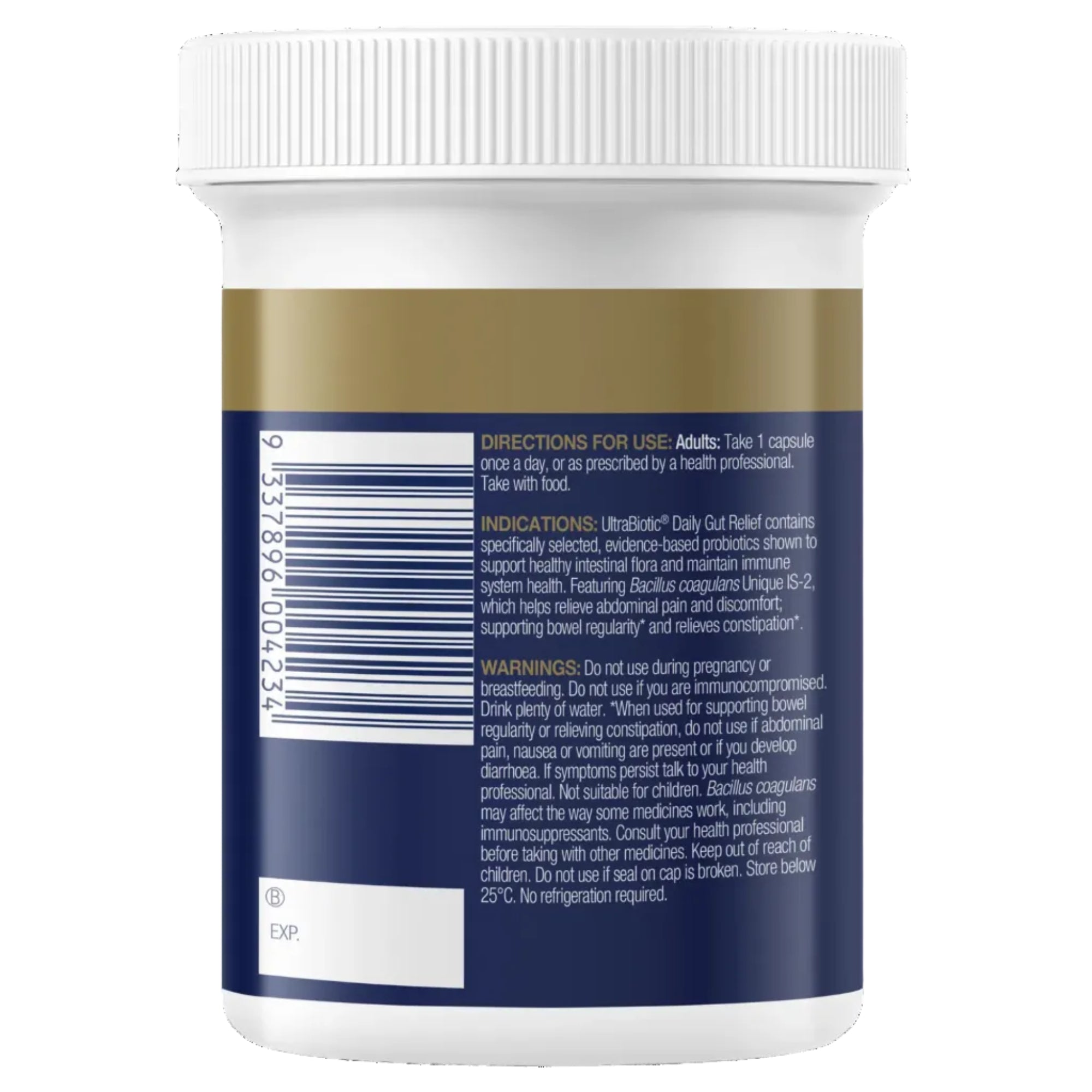 BioCeuticals UltraBiotic® Daily Gut Relief - 60 Hard Capsules
