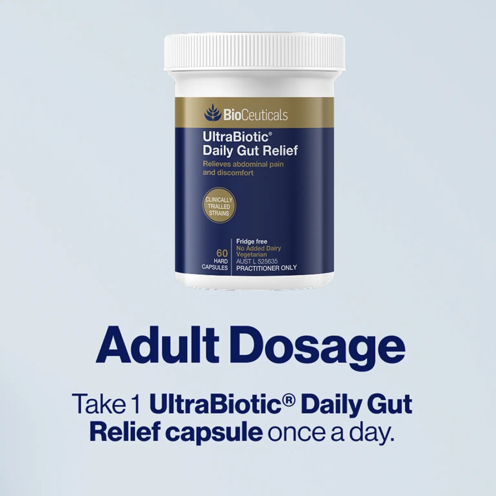 BioCeuticals UltraBiotic® Daily Gut Relief - 60 Hard Capsules