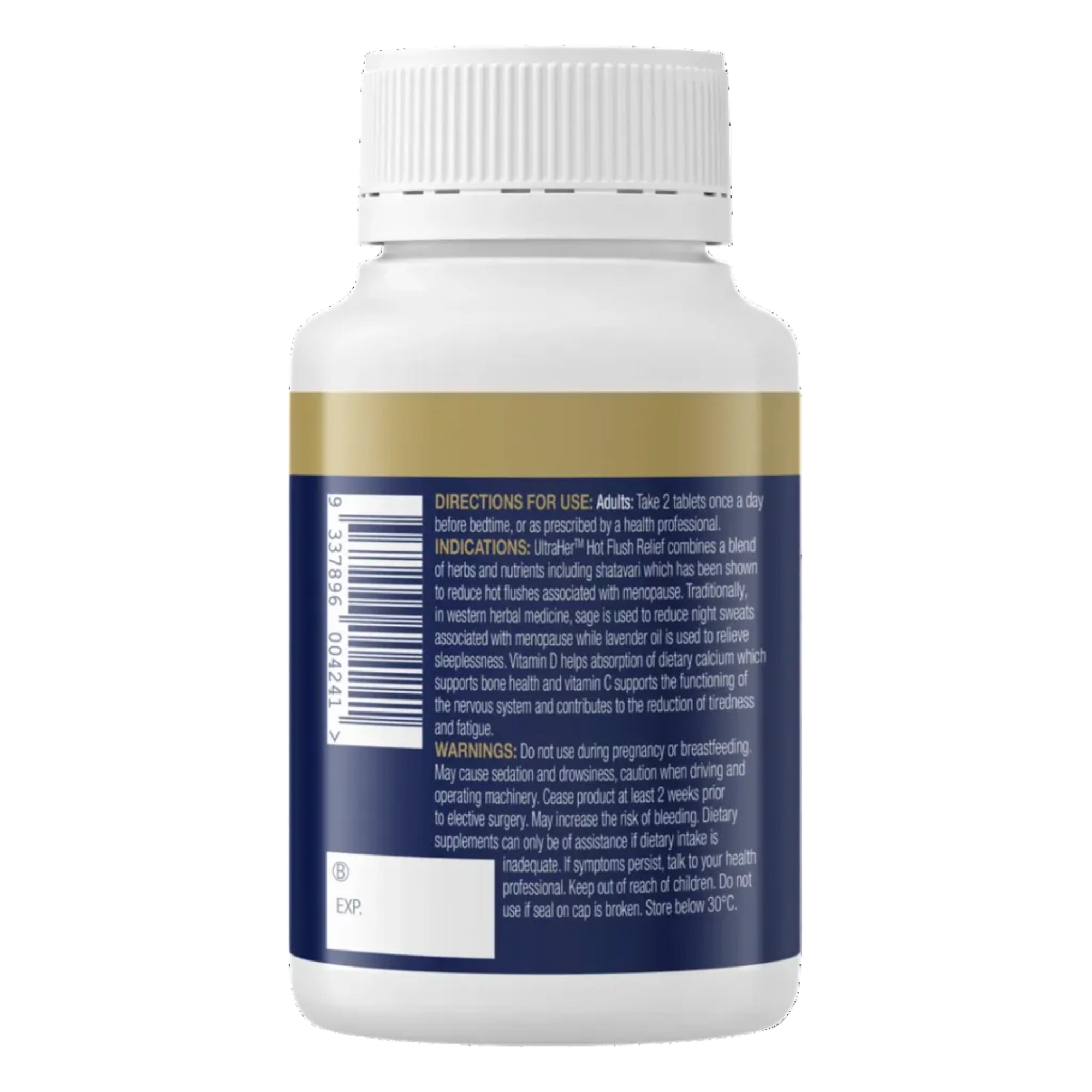BioCeuticals UltraHer™ Hot Flush Relief - 60 Enteric Coated Tablets