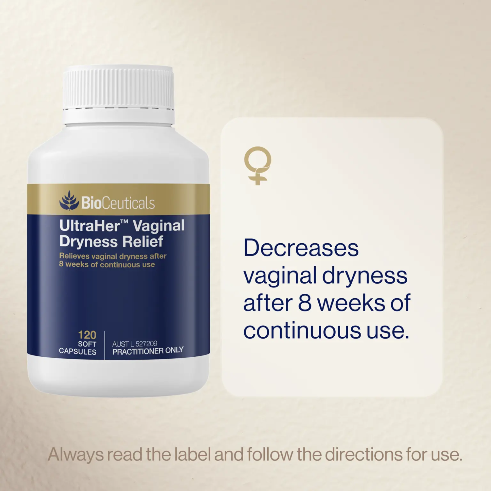 BioCeuticals UltraHer™ Vaginal Dryness Relief - 120 Soft Capsules
