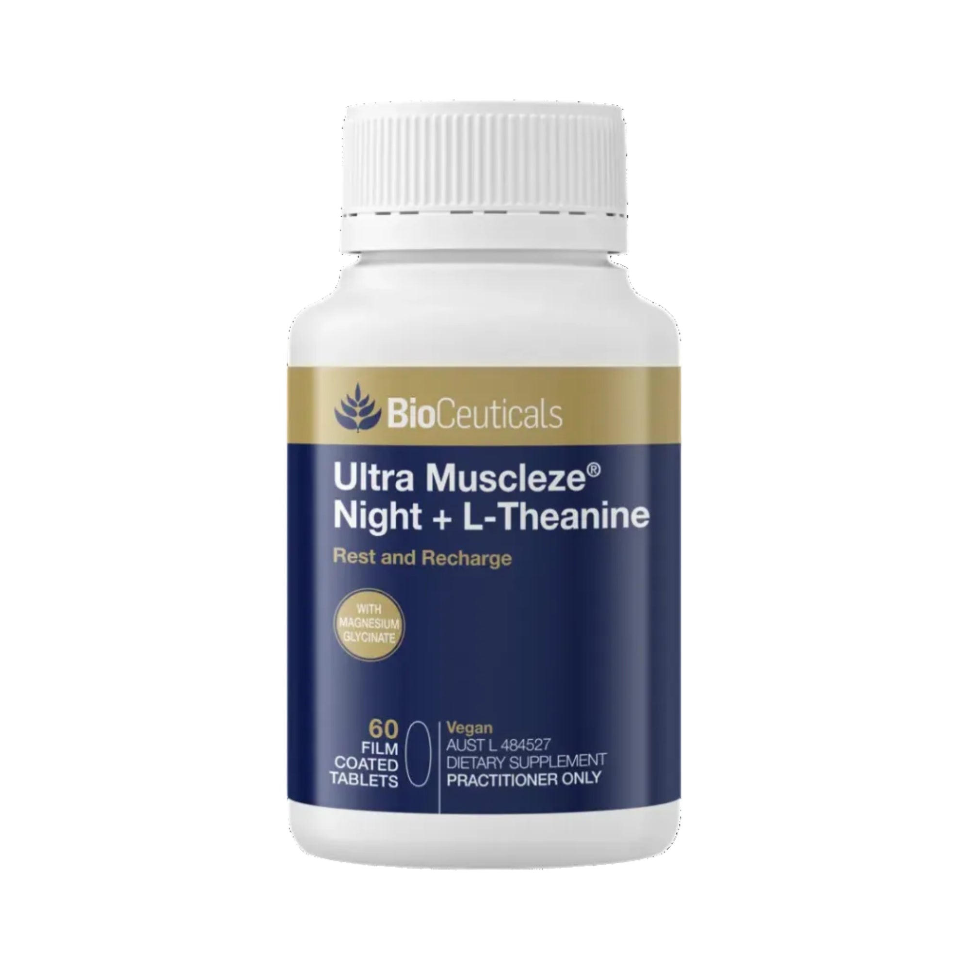BioCeuticals Ultra Muscleze Night + L-Theanine - 60 Film Coated Tablets