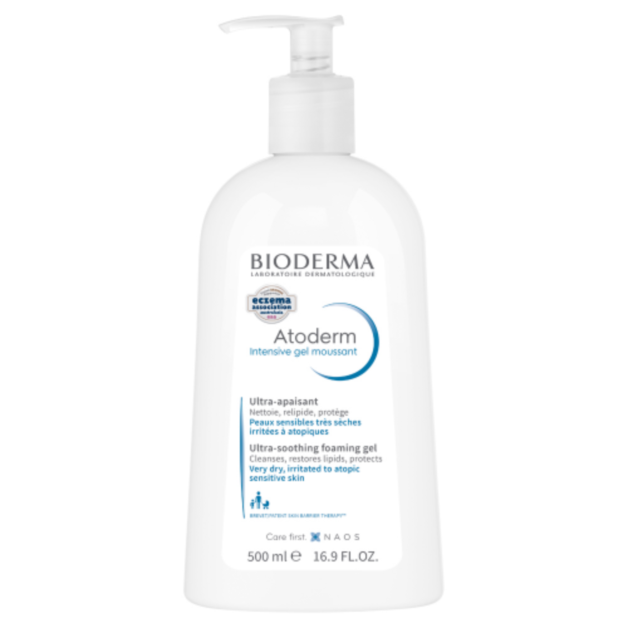 Bioderma Atoderm Intensive Gel Moussant Hydrating Foaming Cleanser - 500mL