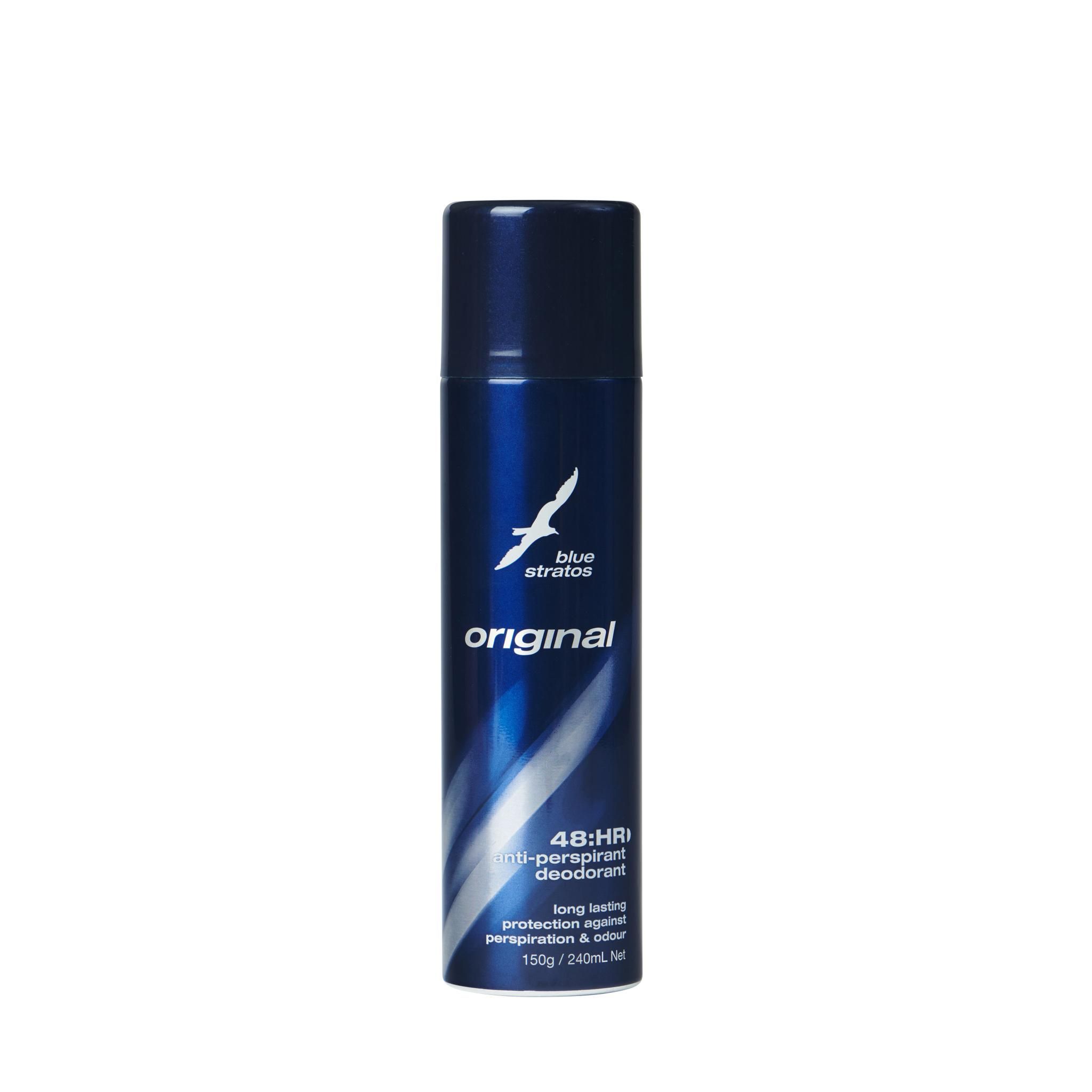 Blue Stratos Original Anti Perspirant Deodorant Spray 150g