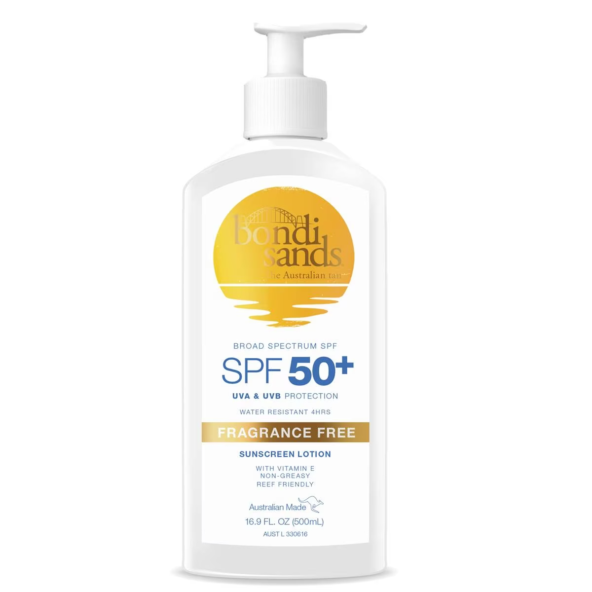 Bondi Sands SPF 50+ Fragrance Free Face Sunscreen Lotion 500mL