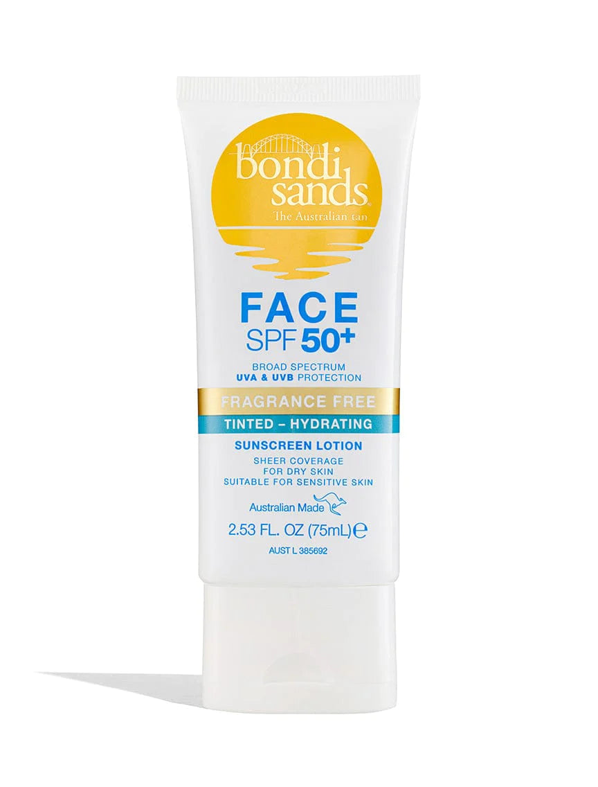 Bondi Sands SPF 50+ Fragrance Free Face Sunscreen Lotion 75mL