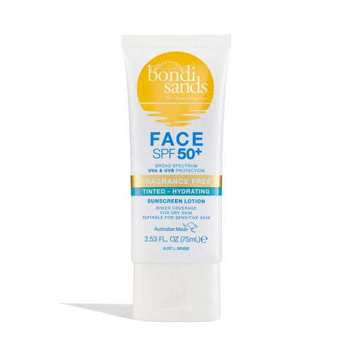 Bondi Sands SPF 50+ Fragrance Free Tinted-Hydrating Sunscreen Lotion - 75mL