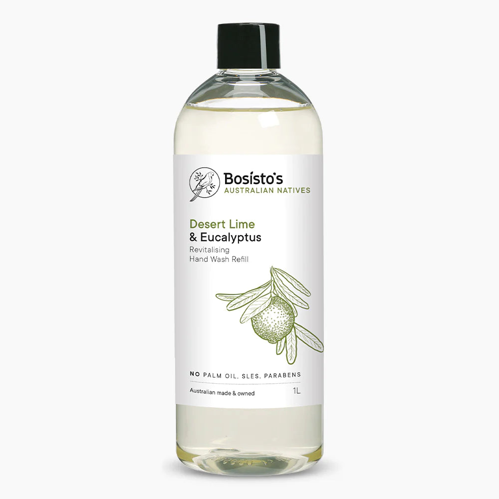 Bosisto's Desert Lime & Eucalyptus Revitalising Hand Wash Refill 1L