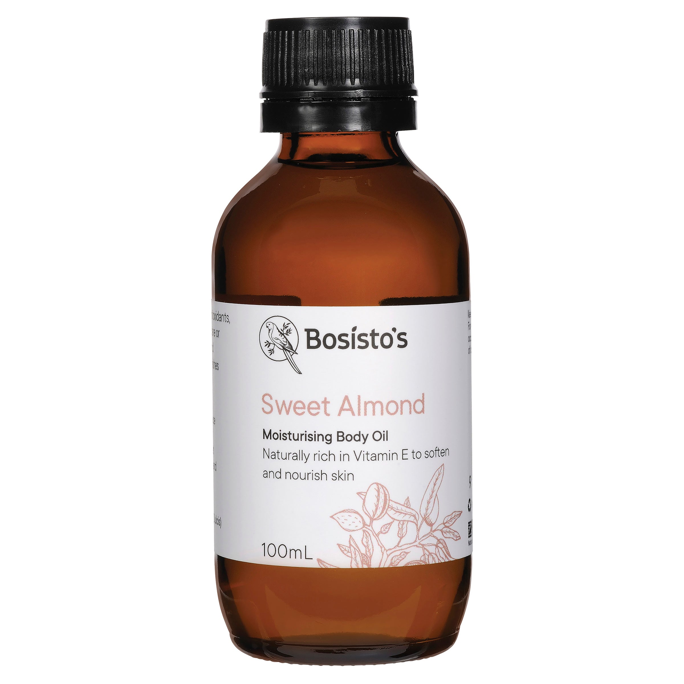 Bosisto's Sweet Almond Moisturising Body Oil 100mL