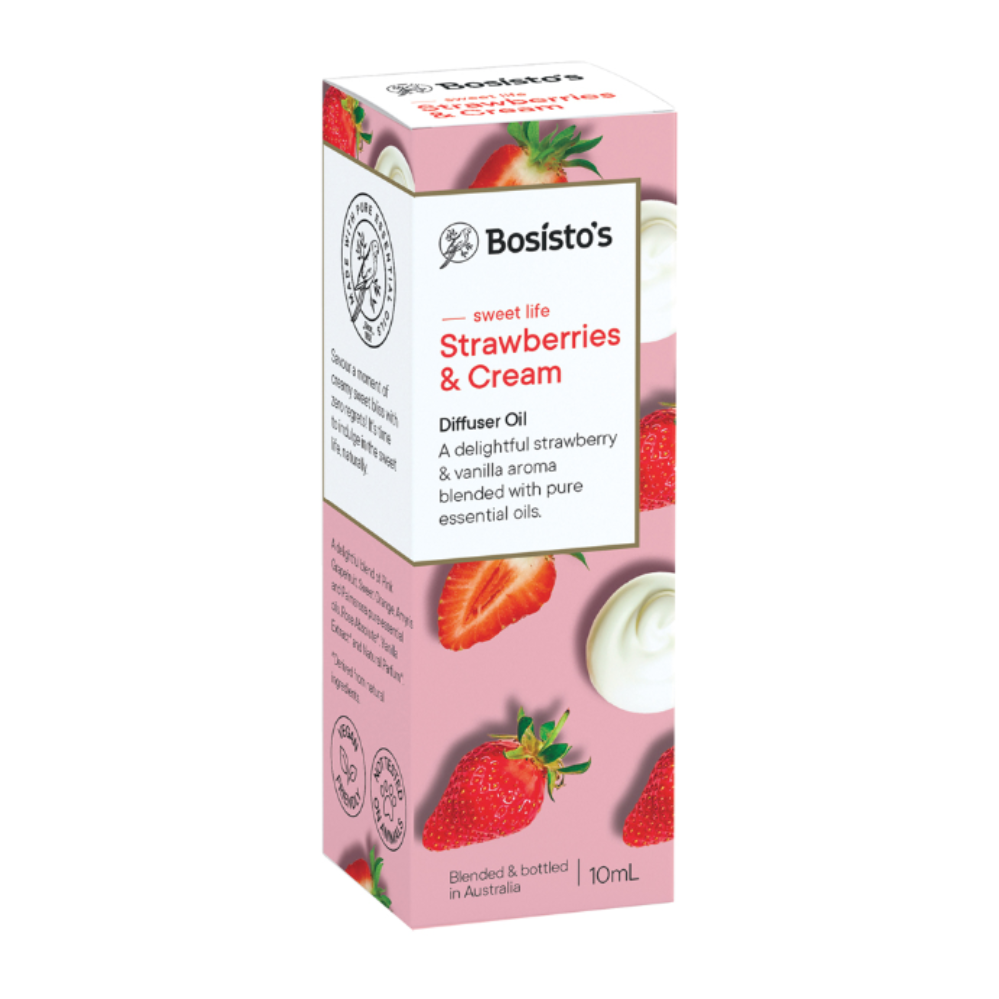 Bosistos Strawberries & Cream Diffuser Oil - 10mL