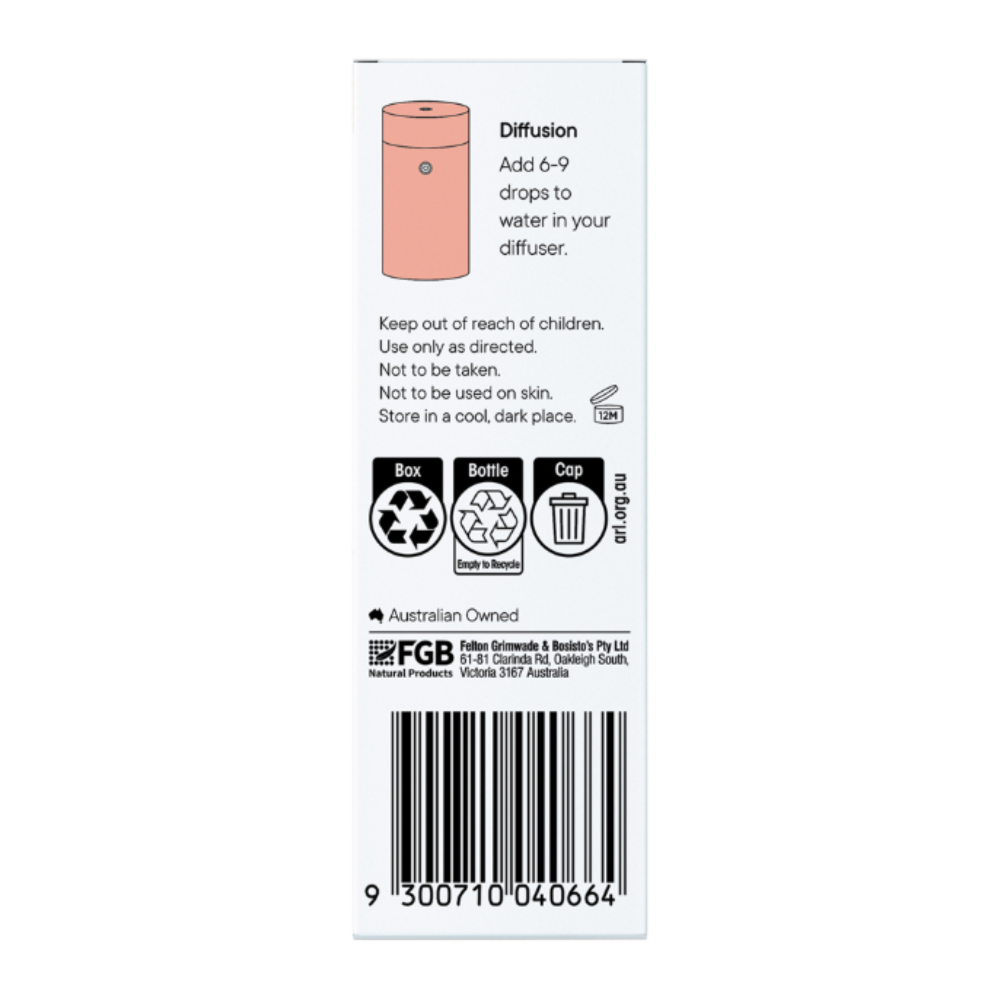 Bosistos Strawberries & Cream Diffuser Oil - 10mL