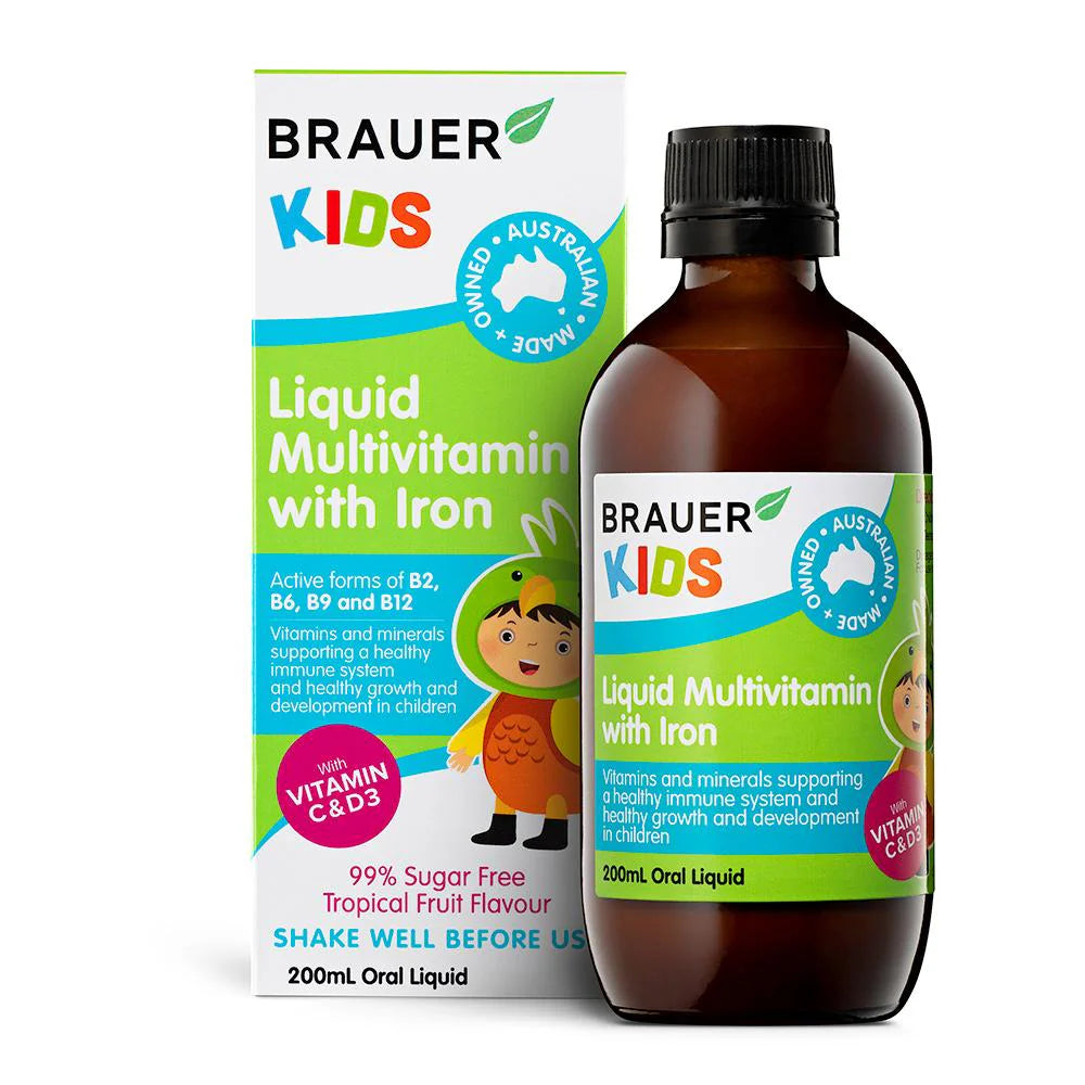 Brauer Liquid Multivitamin with Iron - 200mL