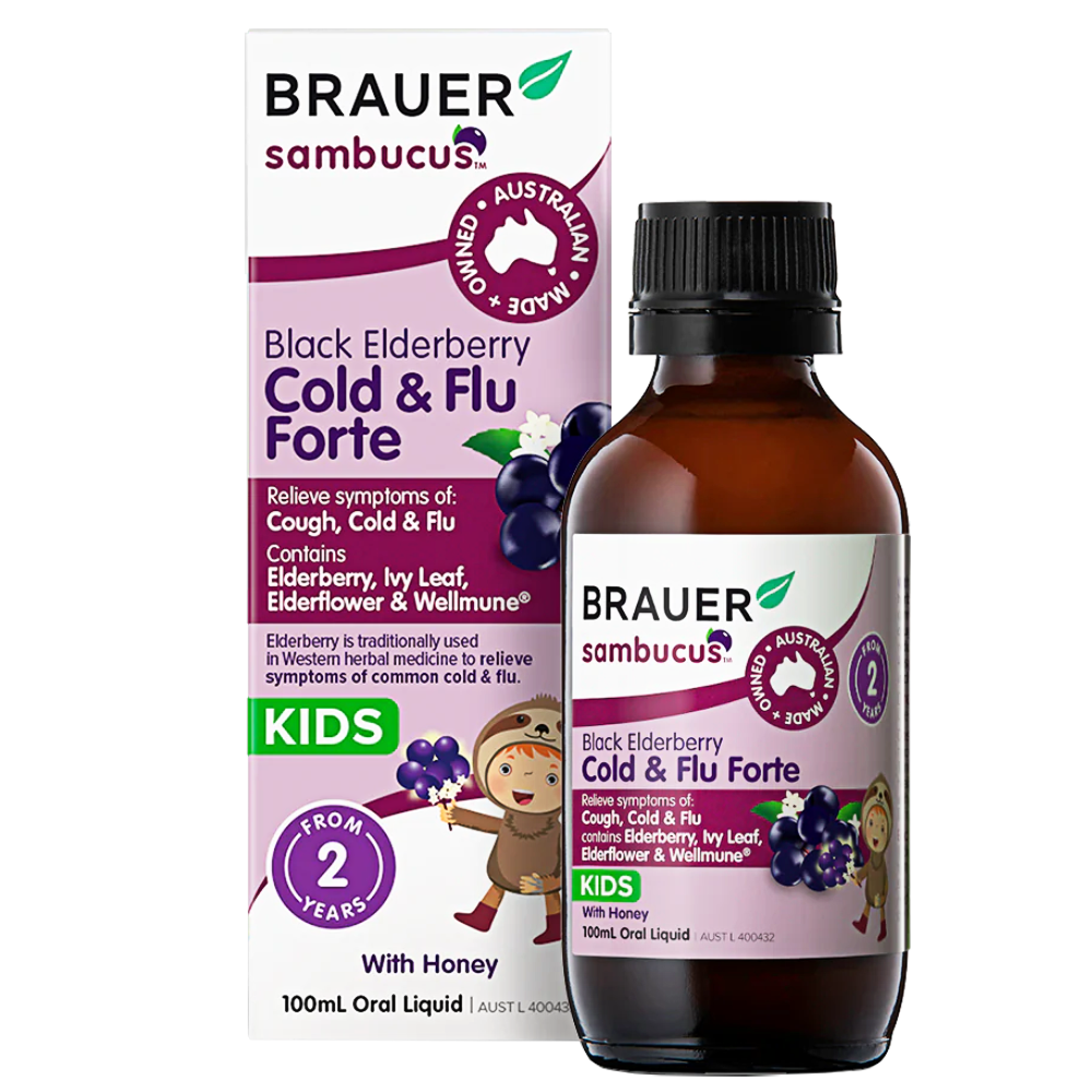 Brauer Sambucus Cold & Flu Forte For Kids - 100mL